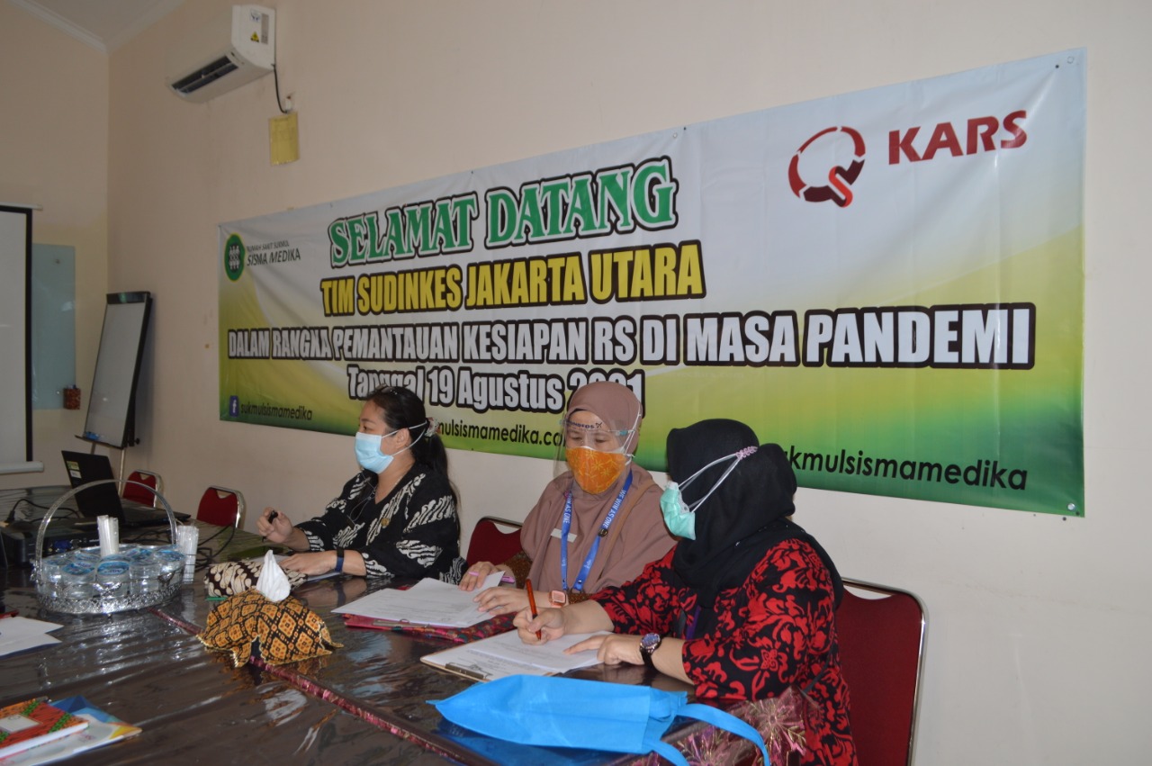 Kunjungan Sudinkes Dalam Rangka Kesiapan RS Di Masa Pandemi