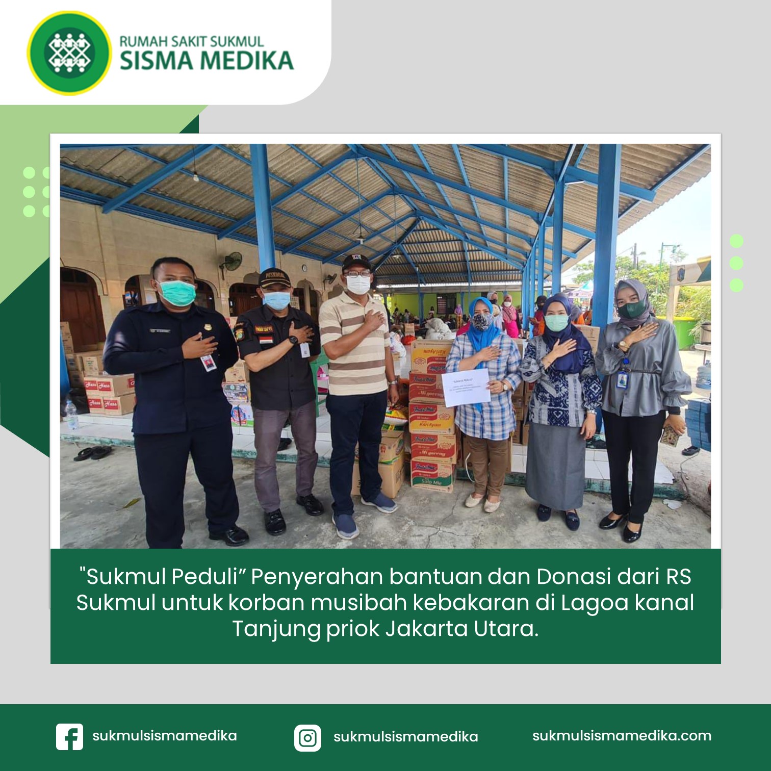 Penyerahan-bantuan-untuk-korban-kebakaran-Lagoa-Kanal-Tanjung-Priok